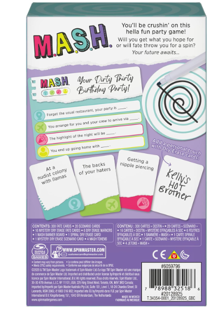 MASH, Fortune Telling Adult Party Game - Image 6